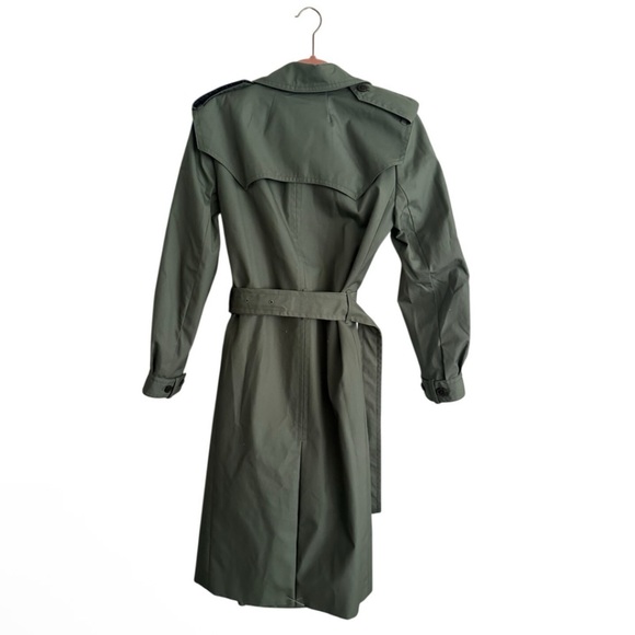 J.CREW NWT Olive Double-Breasted Trench Coat $368 SIZE 0 Classic Fit Staple Fall - Picture 5 of 11